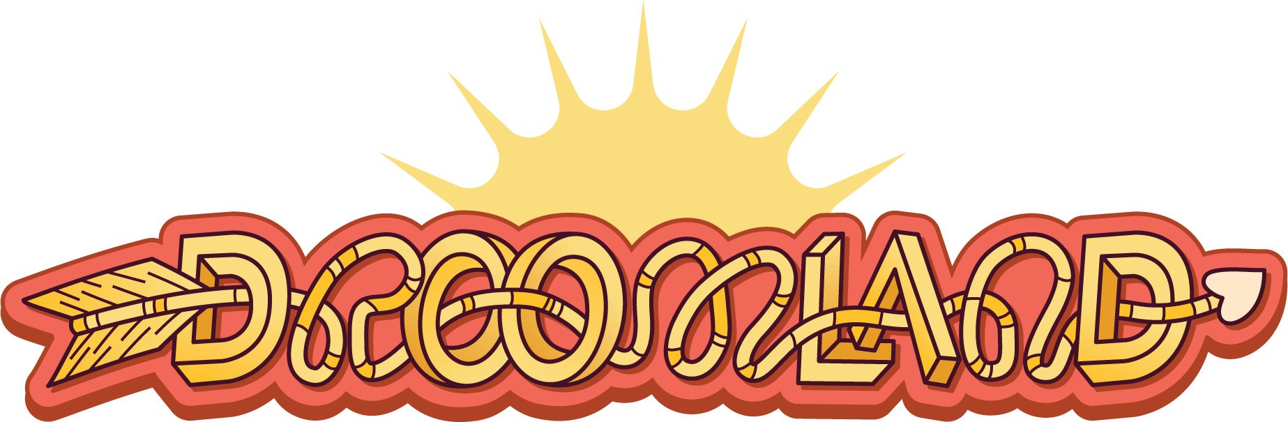 Droomland Fees logo with a half sun
